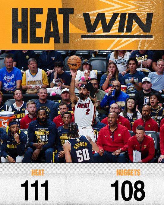 1比1！热火攻陷掘金主场 三分球才是黑马取胜之匙